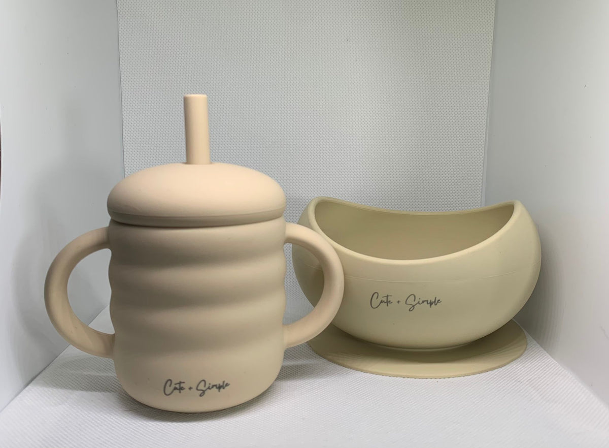 silicone baby tableware cute and simpl